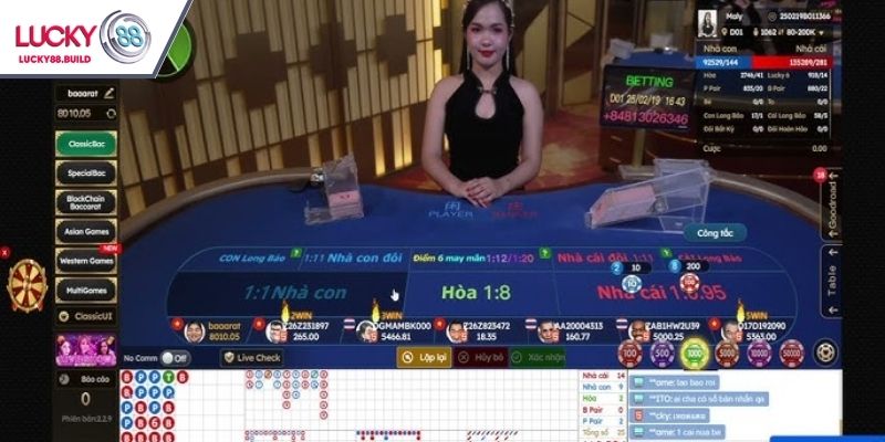 bắt cầu baccarat Lucky88